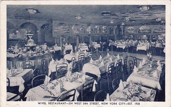 New York City Wivel Restaurant 1942