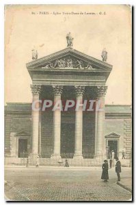 Old Postcard Paris Church of Our Lady of Loreto