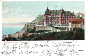 Vintage Postcard 1906 Chateau Frontenac Quebec Heritage Luxury Urban Resort