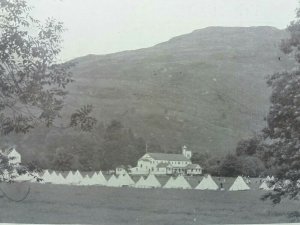 Scottish Summer Holiday Camp & Club Inveronich Vtg PC 1910 sent by Happy Camper!