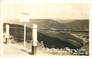 West Virginia Romney Devil's Saddle Alleghany RPPC Photo Postcard 22-6071