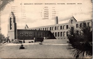 Vtg Dearborn Michigan MI St Bernard's Seminary Mariannhill Fathers Postcard