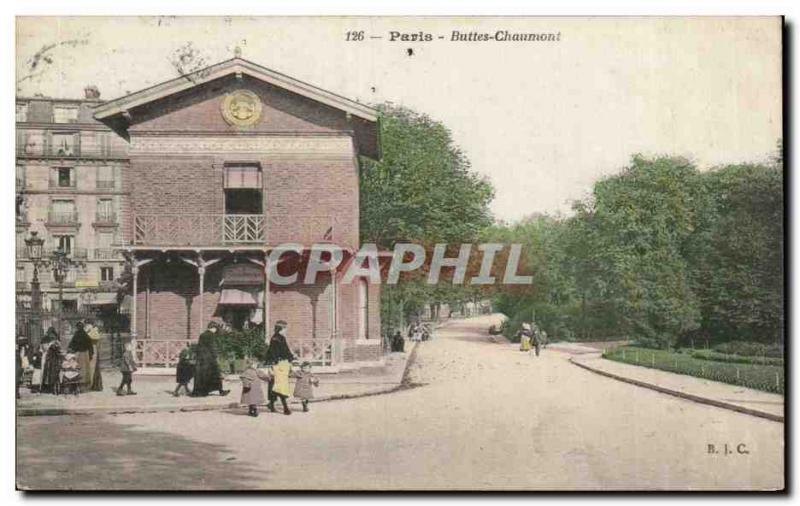 Paris Buttes Chaumont Old Postcard