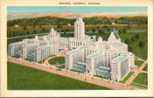 Vtg 1930s Montreal University Montreal Canada Postcard