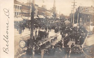 DC1/ Bellevue Ohio RPPC Postcard c1910 Street Fair Stores Huron County 56