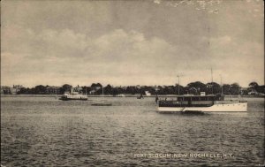 Fort Slocum & Harbor New Rochelle NY New York Postcard