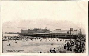 Young's Pier from the Boardwalk Atlantic City NJ c1904 UDB Vintage Postcard B30