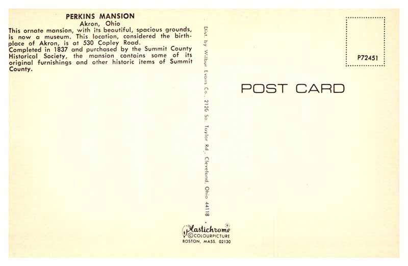 Postcard MUSEUM SCENE Akron Ohio OH AS3880