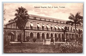 Colonial Hospital Port Of Spain Trinidad BWI UNP Davidson & Todd DB Postcard P18