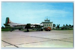 c1960's Blue Grass Field Municipal Airport Lexington KY Unposted Plane Postcard