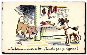 Postcard Old Dog Fancy need to shout so loud