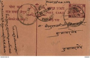 Jaipur Postal Stationery Bandikui cds