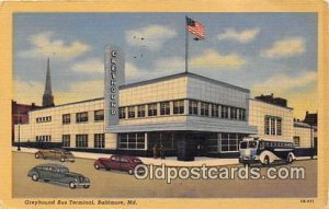 Greyhound Bus Terminal Baltimore, MD, USA 1954 