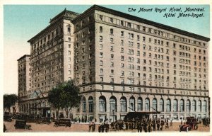 Vintage Postcard 1920's The Mount Royal Hotel Building Montreal Canada CAN
