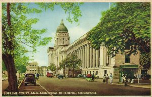 PC CPA SINGAPORE, SUPREME COURT AND MUNICIPAL BUILDING, Postcard (b18700)