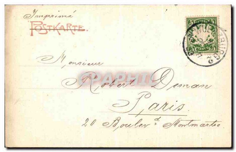 Old Postcard Wurzburg Festung