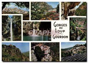 Postcard Modern Gorges du Loup Gourdon