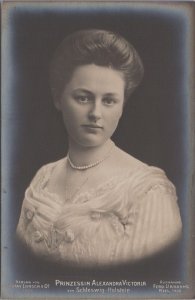 RPPC Postcard Royalty Princess Alexandra Victoria Von Schleswig Holstein