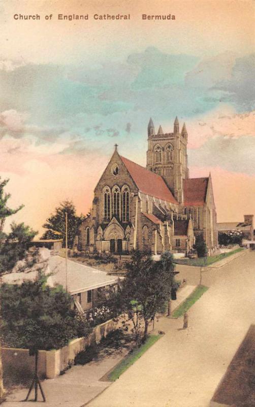 Bermuda Church of England Cathedral Antique Postcard J59105