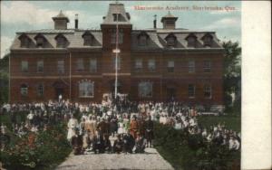 Sherbrooke Quebec Children & Academy c1905 Postcard