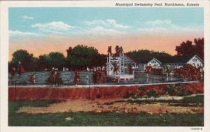 Kansas Hutchinson Municipal Swimming Pool Curteich