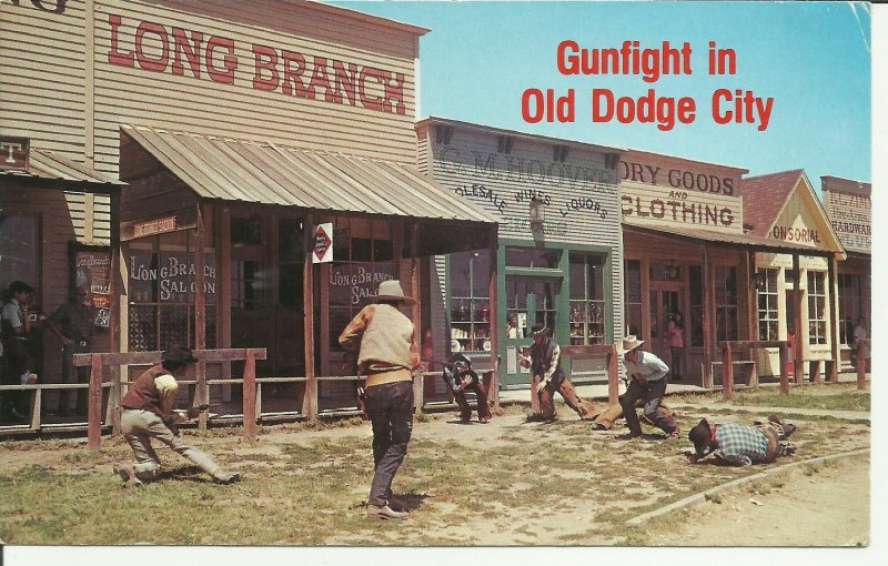 Gunfight In Old Dodge City, Historic Front Street, Kansas