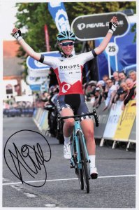 Alice Barnes GB Cyclist 2017 Italy Race 12x8 Hand Signed Photo