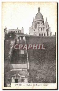 Paris - 18 - Sacre Coeur - Montmartre - funicular - Old Postcard