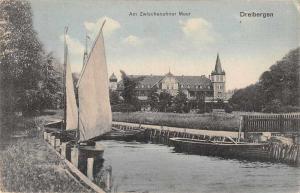 Dreibergen Germany Zwischenahner Meer Sailboats Antique Postcard J74398