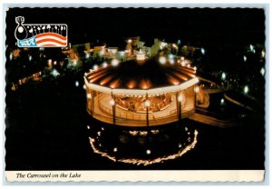 c1960 Carrousel Lake Opryland USA Amusement Park Nashville Tennessee TN Postcard