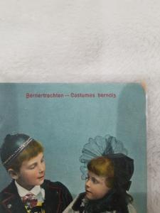 Antique Postcard entitled Bernertrachten - Costumes Bernois