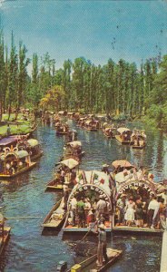 Mexico Xochimilco Flower Decked Boats