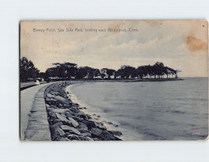 Postcard Breezy Point Sea Side Park Looking East Bridgeport Connecticut USA