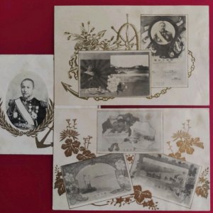 RUSSO-JAPANESE WAR BATTLESHIP MIKASA PC ADMIRAL TOGO TRIUMPHAL ARCH ART warship