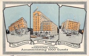 The Bondmore, Hotel Bond, Annex, Hartford, Connecticut ca 1900s Vintage Postcard