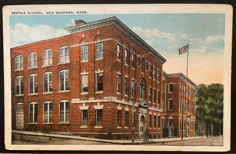 Vintage Postcard 1907-1915 Textile School, New Bedford, Massachusetts (MA)