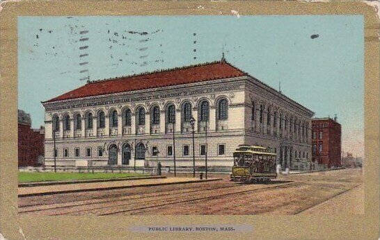 Public Library Boston Massachusetts 1906