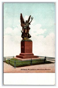 Confederate Soldiers and Sailors Monument Baltimore Maryland UNP DB Postcard Y3