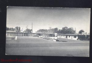 ELK CITY OKLAHOMA ROUTE 66 MCCOY'S MOTEL VINTAGE ADVERTISING POSTCARD B&W