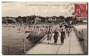 Old Postcard Arcachon La Jetee OF Eyrac