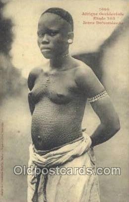 Afrique Occidentale Etude 203 Jeune Dahomeenne African Nude Unused 