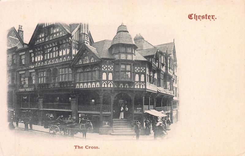 The Cross, Chester, England, Very Early Postcard, Unused