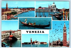 VENEZIA Venice multiview ITALY 4x6 1959 Postcard