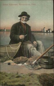 Provincetown Cape Cod MA Oldest Fisherman & Lighthouse c1910 Postcard