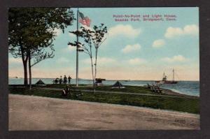 CT Seaside Pk Point No Point  BRIDGEPORT CONN Postcard Connecticut