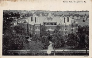 J77/ Georgetown Kentucky Postcard c1940s Rucker Hall Birdseye  69