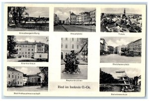 1955 Ried Im Innkreis Upper Austria State of Austria Multiview Vintage Postcard