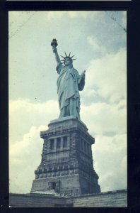 New York City, New York/NY Postcard, Statue Of Liberty In Harbor