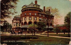 Hotel De Sota Savannah GA Postcard PC12