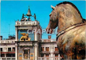 Postcard Modern Venice Clock Tower Lion